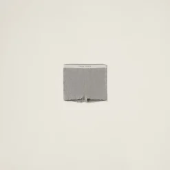 Marble Gray/tan Cotton Shorts | Miu Miu