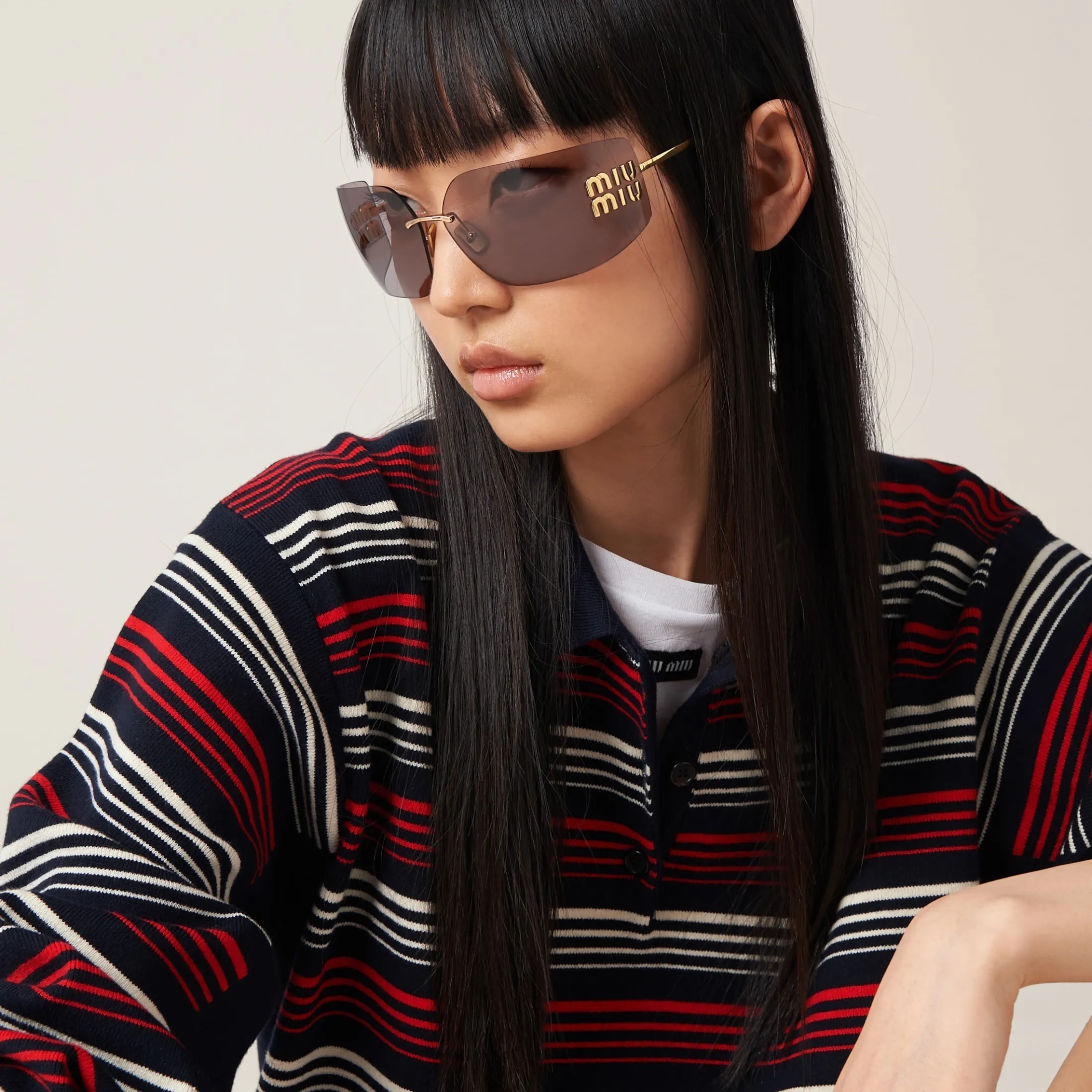 Mauve Lenses Runway Sunglasses | Miu Miu