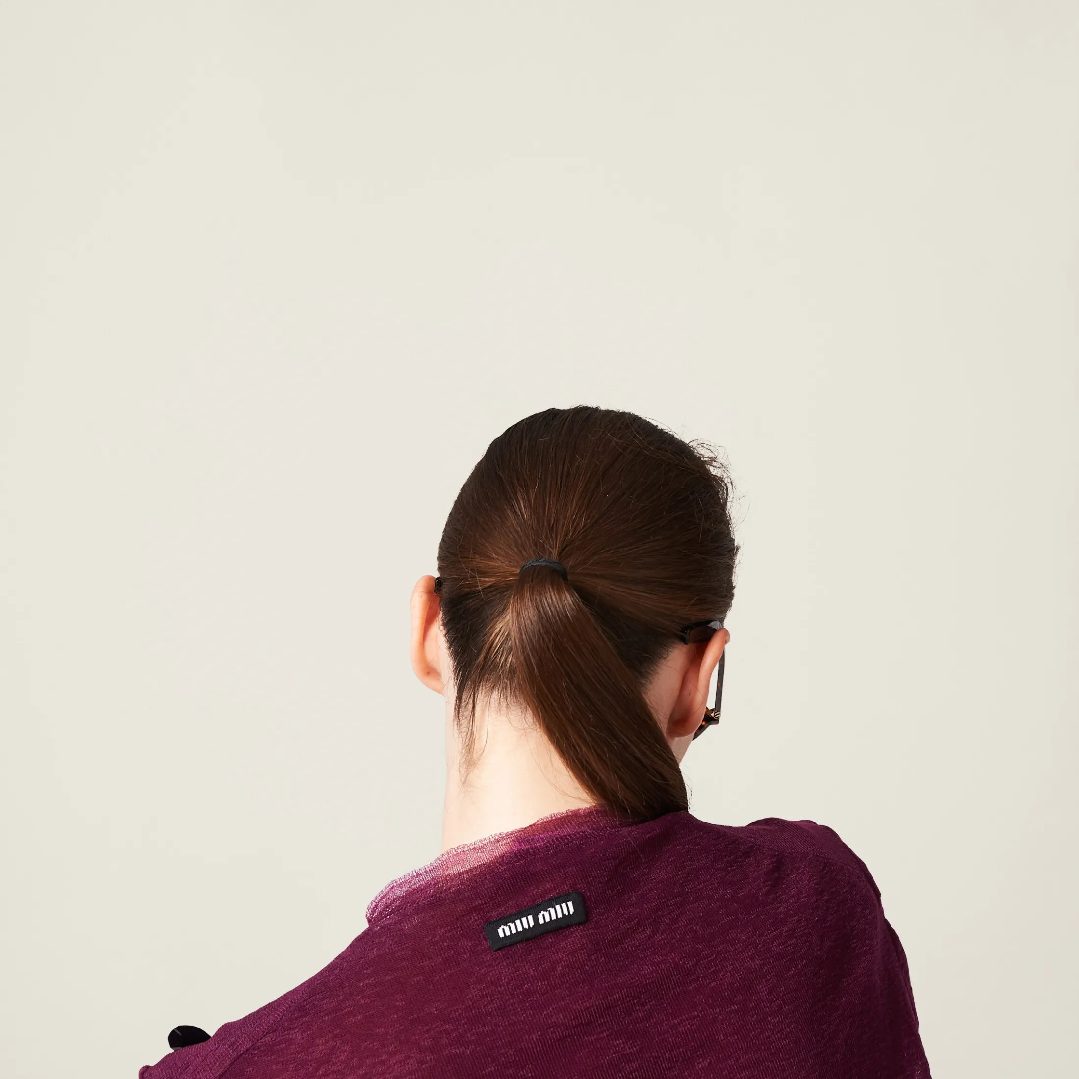 Mauve Nylon Cardigan | Miu Miu