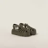 Military Green Eva Platform Cage Sandals | Miu Miu