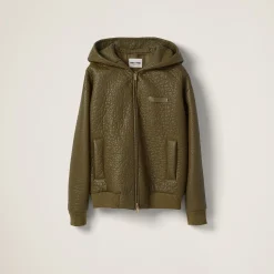 Military Green Nappa Leather Jacket | Miu Miu