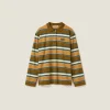 Mustard/cream/blue Cotton Jersey Polo Shirt | Miu Miu