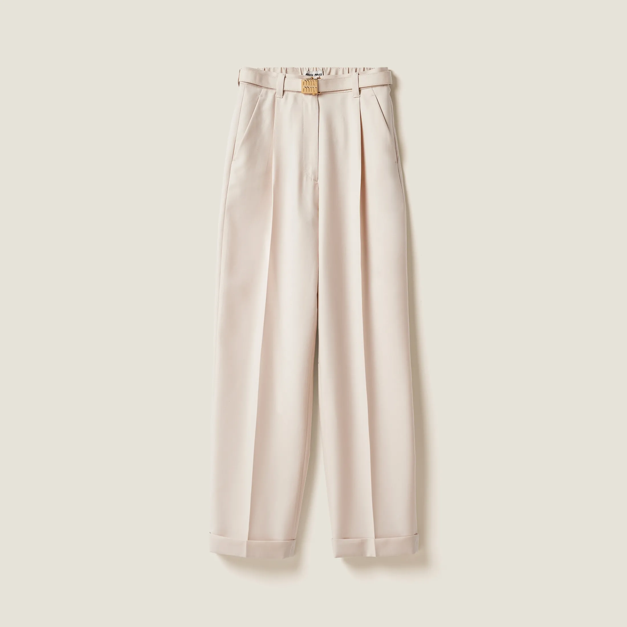 Natural Batavia Pants | Miu Miu