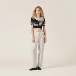 Natural Batavia Pants | Miu Miu