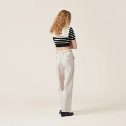 Natural Batavia Pants | Miu Miu