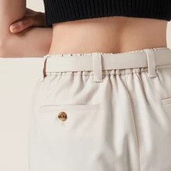 Natural Batavia Pants | Miu Miu