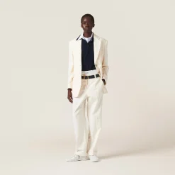 Natural Canvas Pants | Miu Miu