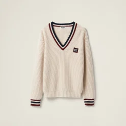 Natural Cashmere Sweater | Miu Miu