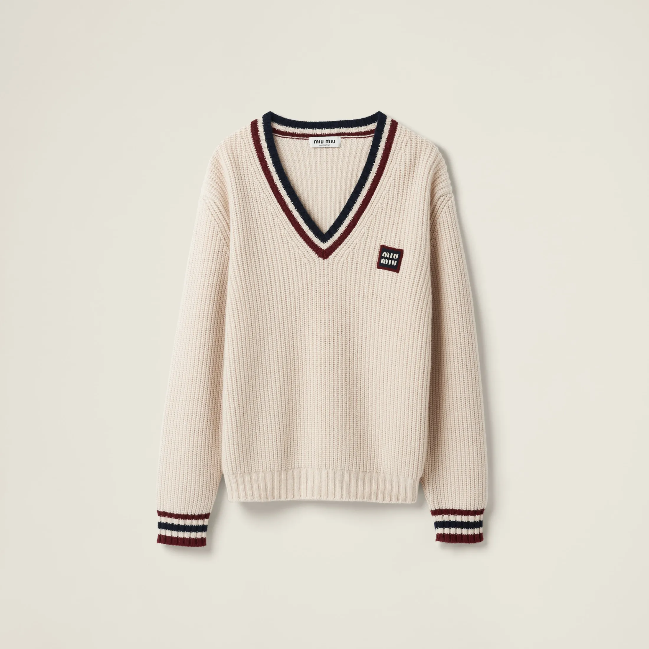 Natural Cashmere Sweater | Miu Miu