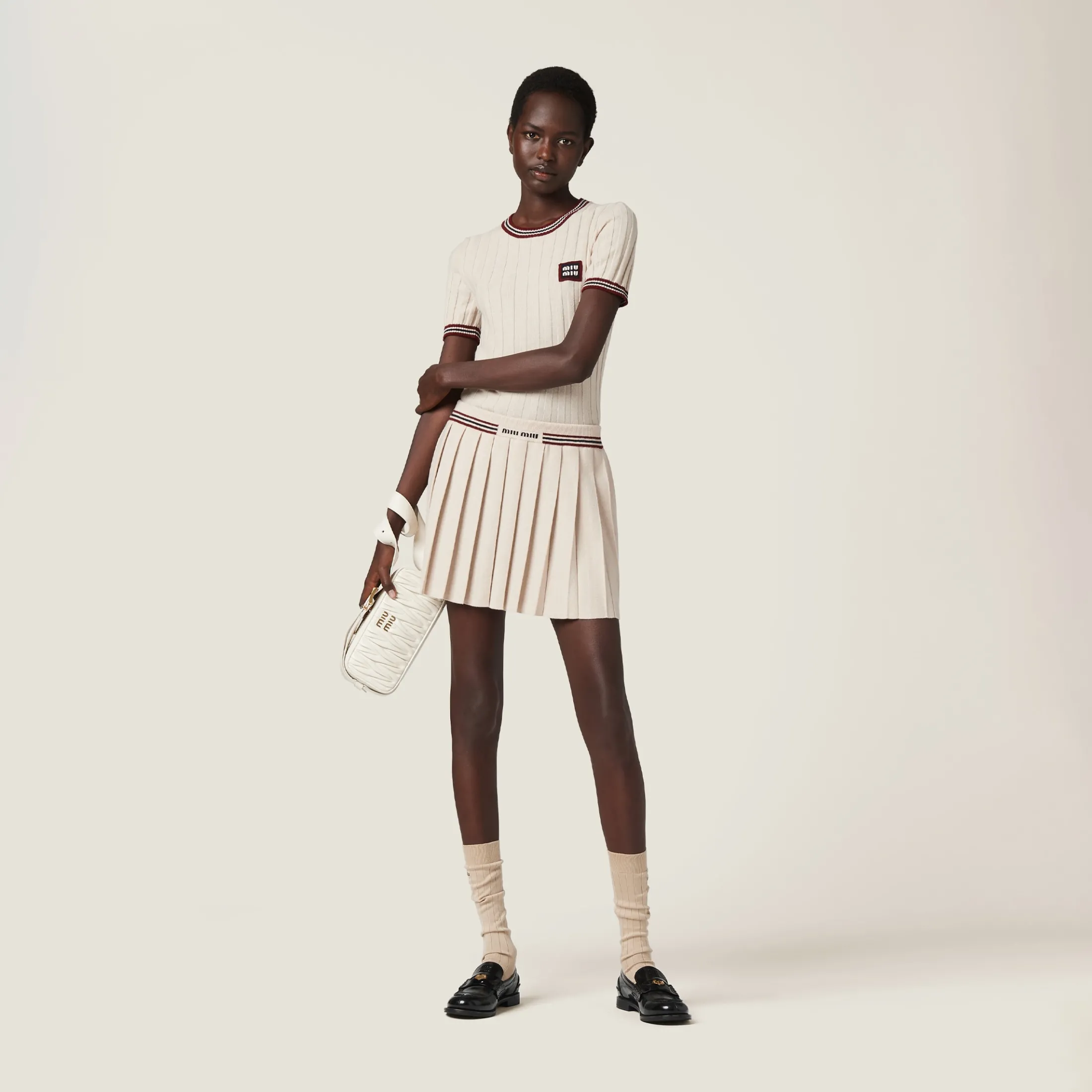 Natural Cashmere Sweater | Miu Miu