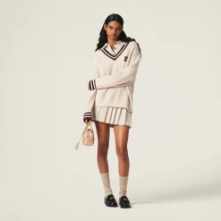 Natural Cashmere Sweater | Miu Miu