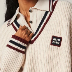 Natural Cashmere Sweater | Miu Miu