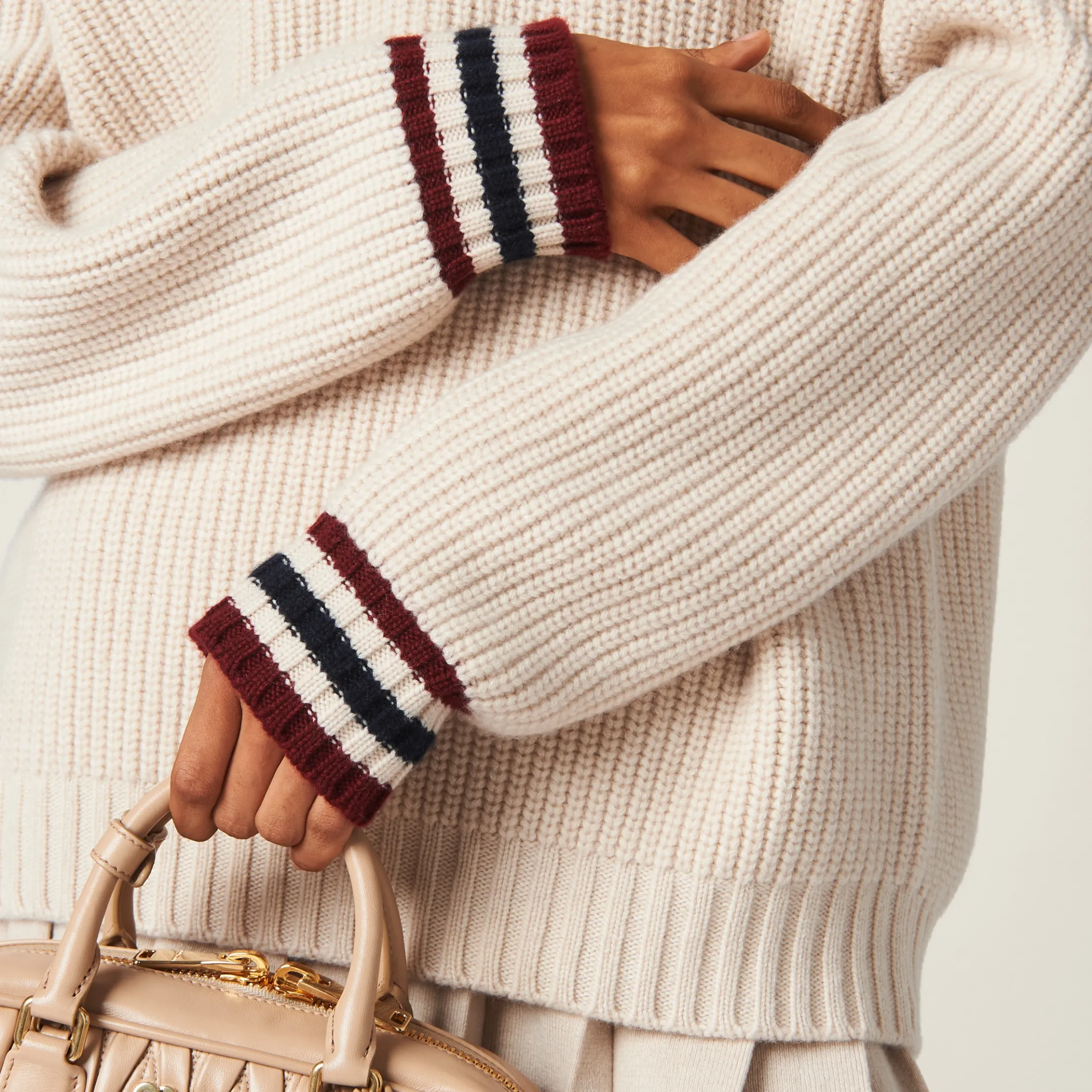 Natural Cashmere Sweater | Miu Miu