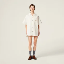 Natural Denim Mini-dress | Miu Miu