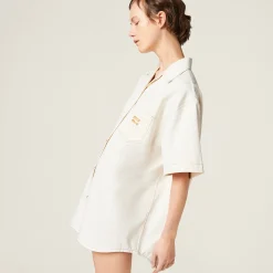 Natural Denim Mini-dress | Miu Miu