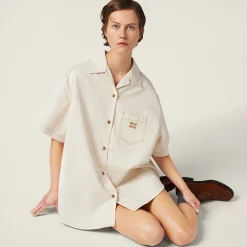 Natural Denim Mini-dress | Miu Miu