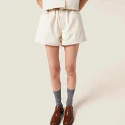 Natural Denim Shorts | Miu Miu