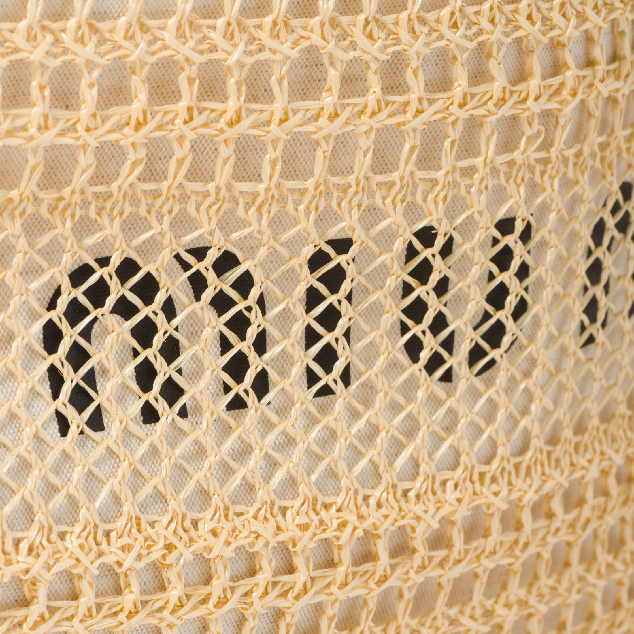 Natural Woven Fabric And Linen Mini-tote Bag | Miu Miu