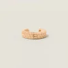 Natural Woven Fabric Bracelet | Miu Miu