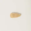 Natural Woven Fabric Hair Clip | Miu Miu