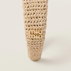Natural Woven Fabric Headband | Miu Miu
