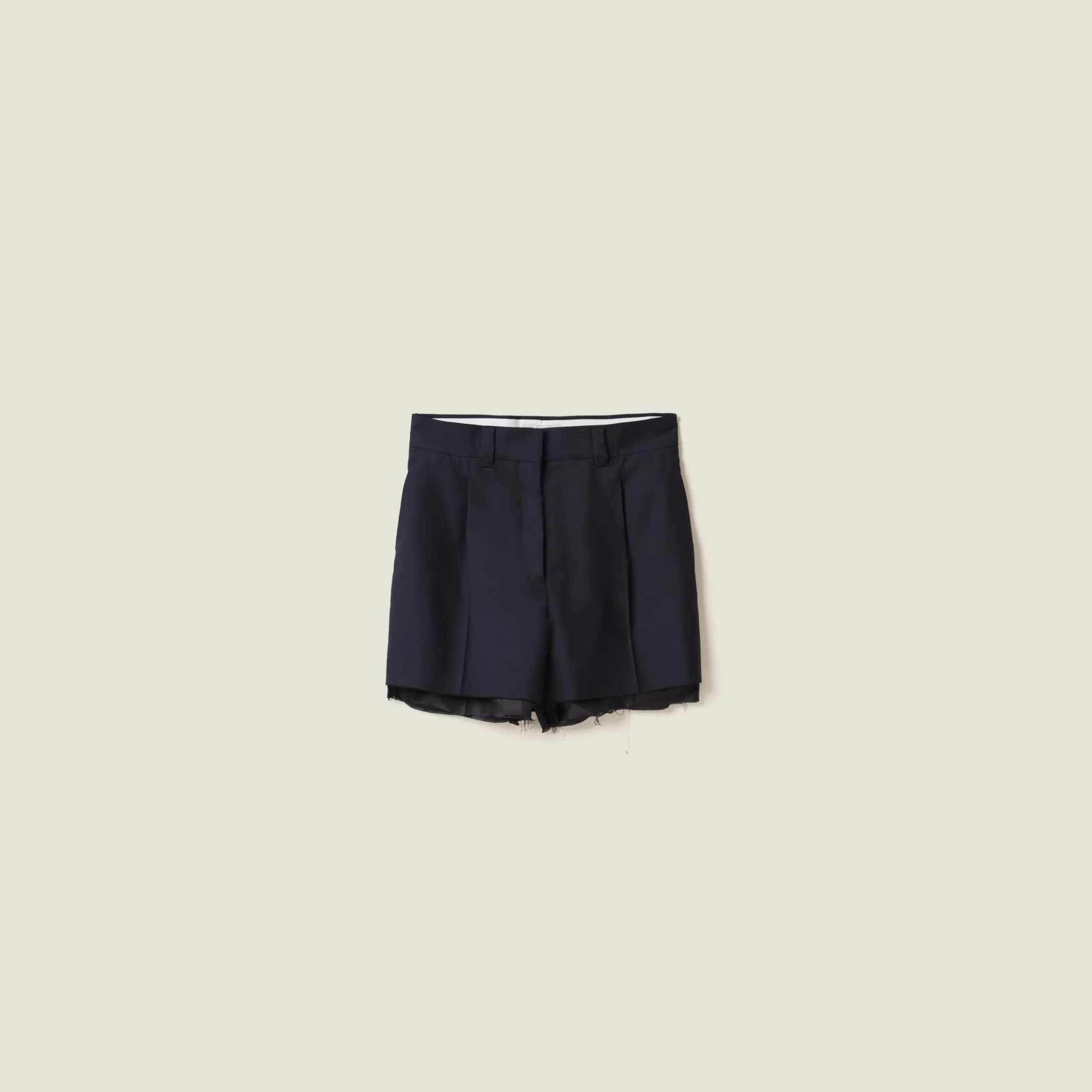 Navy Batavia Bermudas | Miu Miu