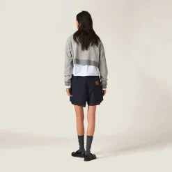 Navy Batavia Bermudas | Miu Miu