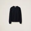 Navy Cashmere Sweater | Miu Miu