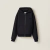 Navy Cloth Hoodie Jacket | Miu Miu