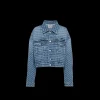 Navy Denim Blouson Jacket | Miu Miu
