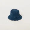 Navy Denim Bucket Hat | Miu Miu