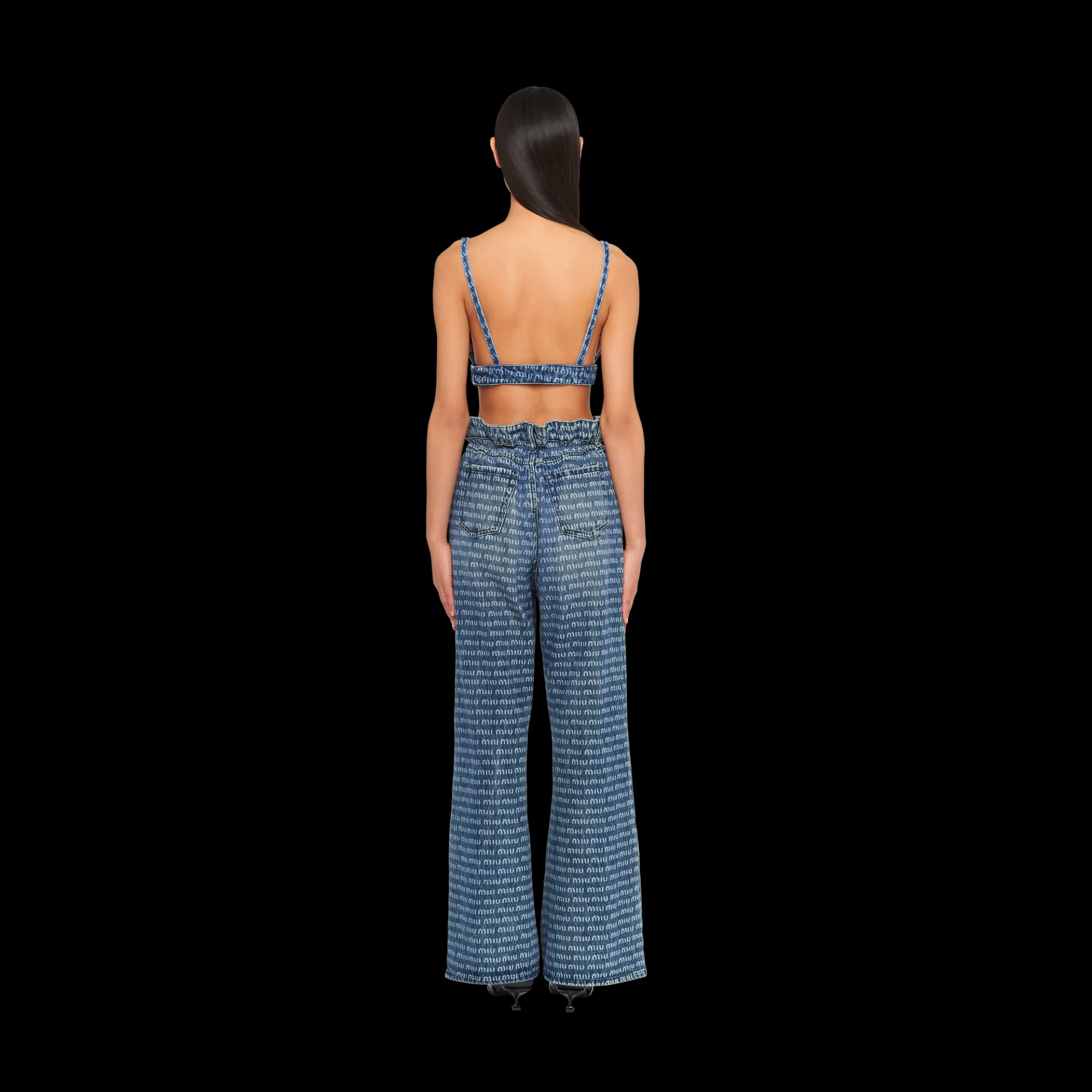 Navy Denim Pants | Miu Miu