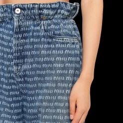 Navy Denim Pants | Miu Miu