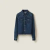 Navy Denim Shirt | Miu Miu