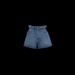 Navy Denim Shorts | Miu Miu
