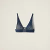 Navy Denim Top | Miu Miu