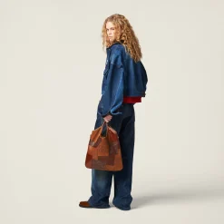 Navy Denim Trucker Jacket | Miu Miu
