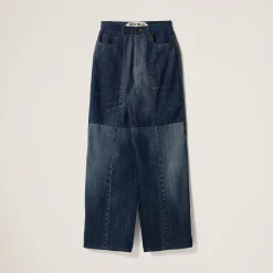 Navy Five-pocket Denim Jeans | Miu Miu