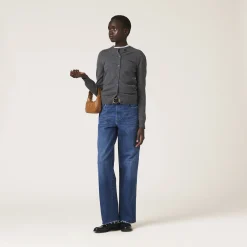 Navy Five-pocket Denim Jeans | Miu Miu
