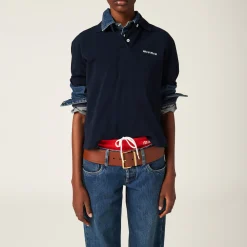 Navy Five-pocket Denim Jeans | Miu Miu