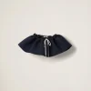 Navy Mohair Miniskirt | Miu Miu