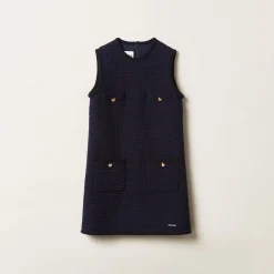 Navy Tweed Mini-dress | Miu Miu