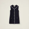 Navy Tweed Mini-dress | Miu Miu