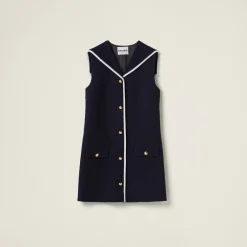 Navy Tweed Mini-dress | Miu Miu