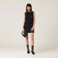 Navy Tweed Mini-dress | Miu Miu