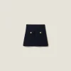 Navy Wool Miniskirt | Miu Miu