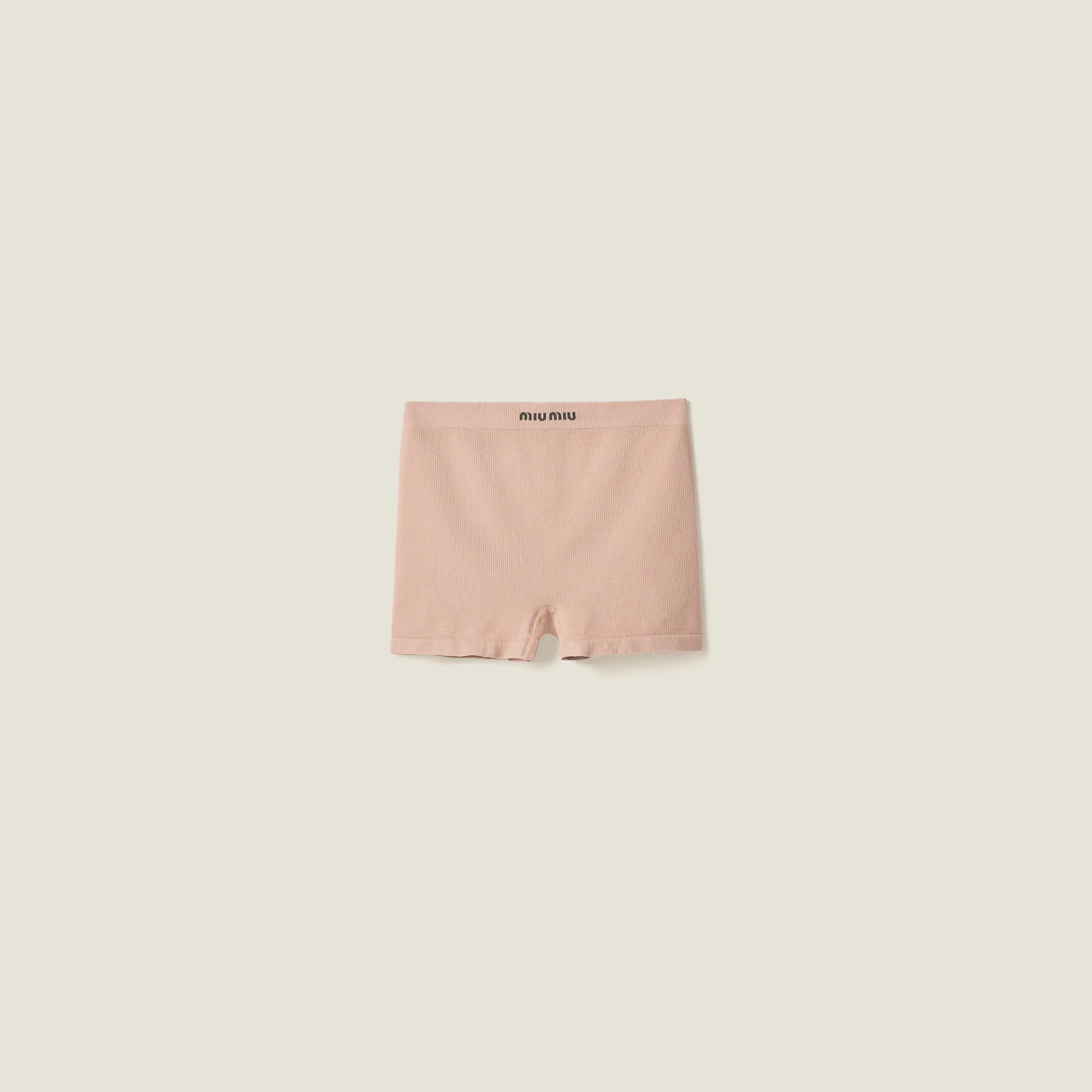Nude Beige Seamless Boxer Shorts | Miu Miu