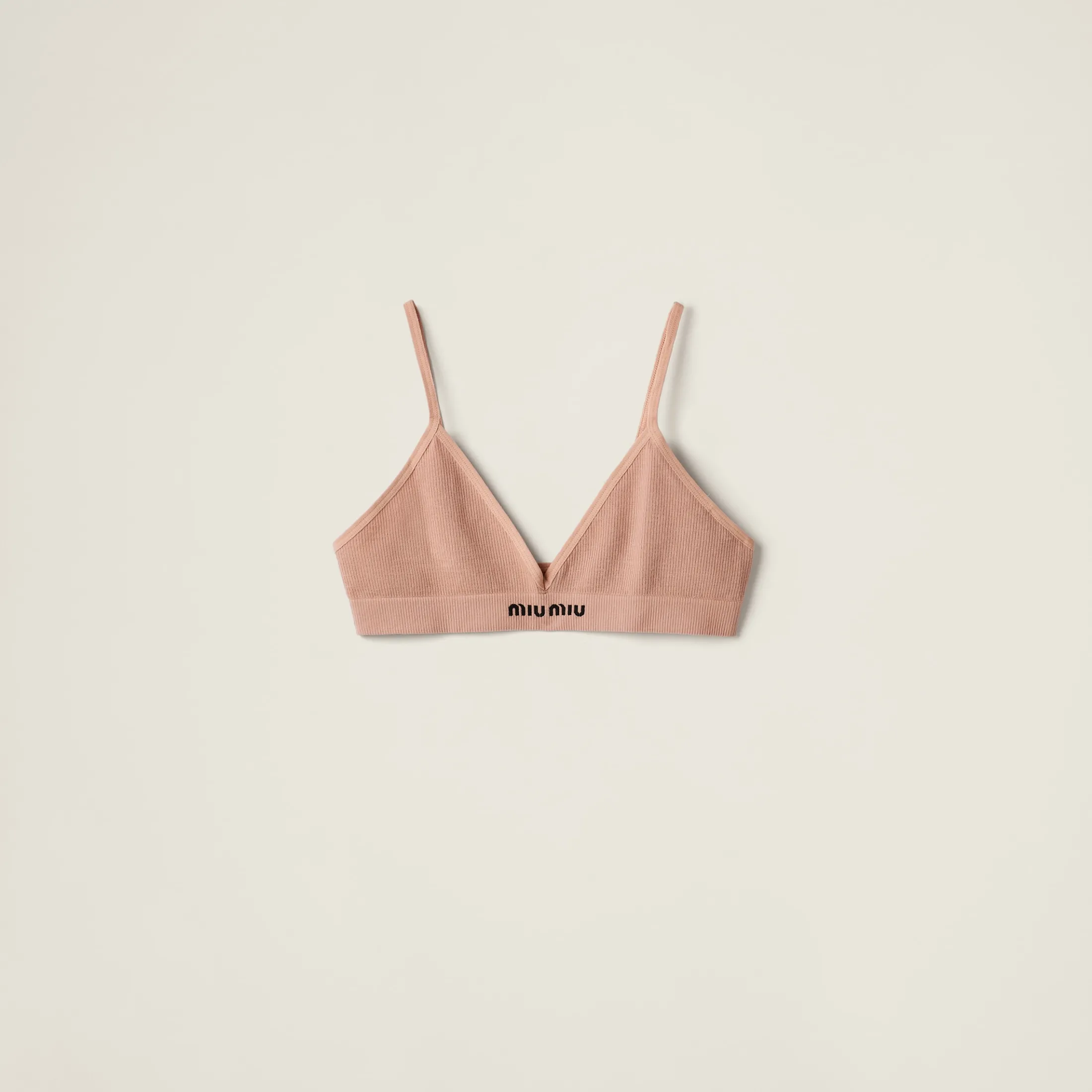 Nude Beige Seamless Bra | Miu Miu