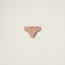 Nude Beige Seamless Panties | Miu Miu