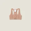 Nude Beige Seamless Racerback Top | Miu Miu